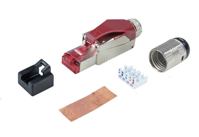 DENSAN　カテゴリー6Aモジュラープラグ　太径、シールド付ケーブル対応　MJ-6A-8785S