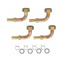 サンエイ(三栄水栓)ペア樹脂管L金具セットT421-14S-10A