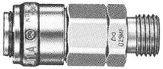 最高使用圧力：1.0Mpa(10kgf/cm2) 耐圧力：1.5Mpa(15kgf/cm2) 流体の流れ：ソケット側からプラグ側に流します 互換性：ハイカプラシリーズの各製品 ・メネジ取り付け用/平行ネジ(SMF型) ・サイズ：02SMF ・適用：G1/4用スーパーカプラ・・・ハンドツールの手元接続に適した軽量設計の為、一部本体材質にアルミニウムを採用 ワンタッチ接続で優れた操作性を発揮