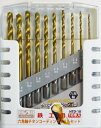 H&H Accessories 六角軸チタンコーティングドリルセット HSS材 10本組