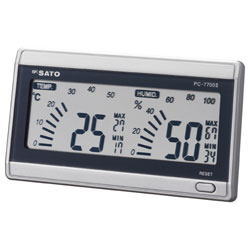 SATO(佐藤計量器)デジタル温湿度計ルームナビ　PC-7700II