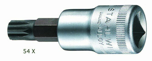 STAHLWILLE（スタビレー）　1/2SQトリスクウェアビットソケット　M12