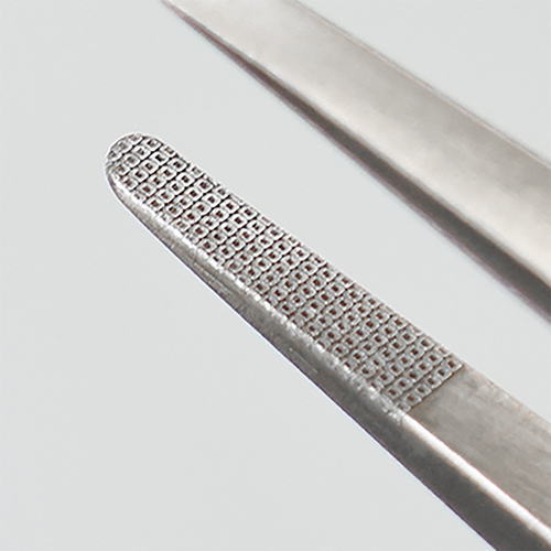 ANEX(兼古製作所)　ラバーグリップ付ステンレスピンセット　はじピン　先丸型120mm...