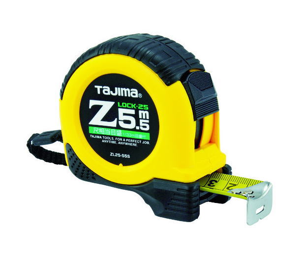 乐天商城 - タジマZロック-2525mm幅　5.5m尺相当目盛付(182/33m)ZL25-55SCB