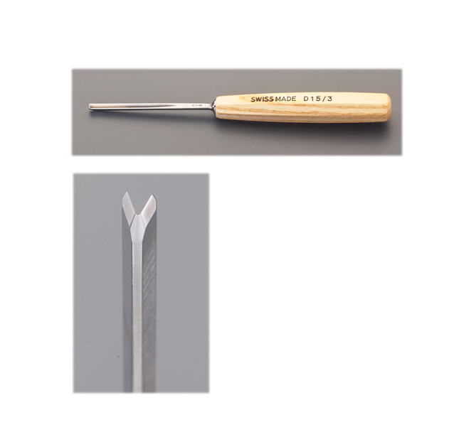 pfeil(スイス)　V型彫刻刀のみ(ミディアムサイズ)　D15/3