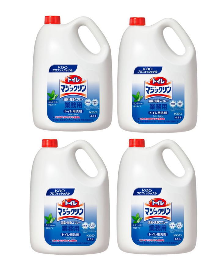 花王トイレマジックリン消臭・洗浄剤業務用　4.5L　4個