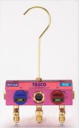 TASCO（タスコ）R410A R32　ボールバルブ式マニホールドボディーTA122K-11