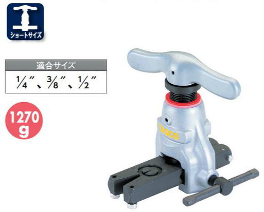 狭い場所でも作業しやすいショートサイズ 適合サイズ：1/4"、3/8"、1/2"