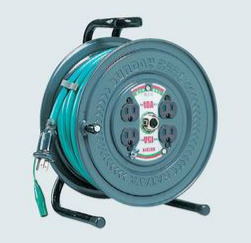 TASCO（タスコ）コードリール　20m(極太ケーブル3.5mm2仕様)TA649PK