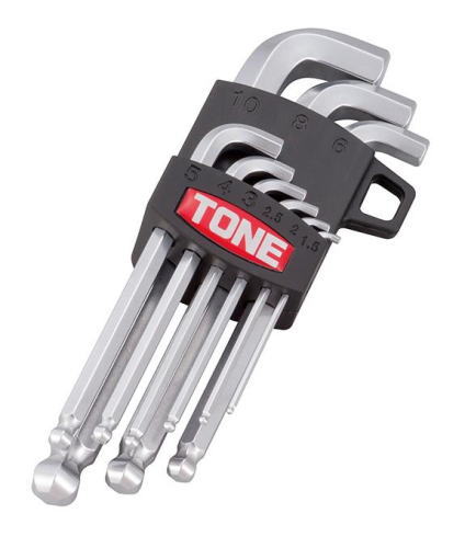 乐天商城 - トネ(TONE)ボールポイントL形レンチセットBS900