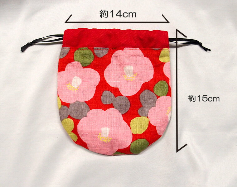 甚平柄 女の子甚平巾着 日本製 ハンドメイドの紹介画像3