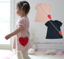 【3300円以上10%OFFクーポン】子供服 トップス ・真っ赤なハートポシェットTシャツ夏ver.カルディア4431(80cm 90cm 95cm 100cm...