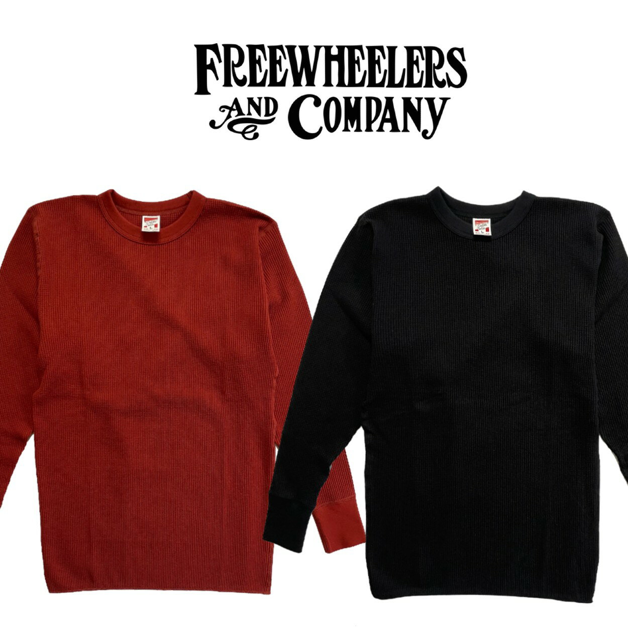 CREW NECKED THERMAL LONG SLEEVE SHIRT2colors FREEWHEELERS フリーホイーラーズPOWER WEARサーマル