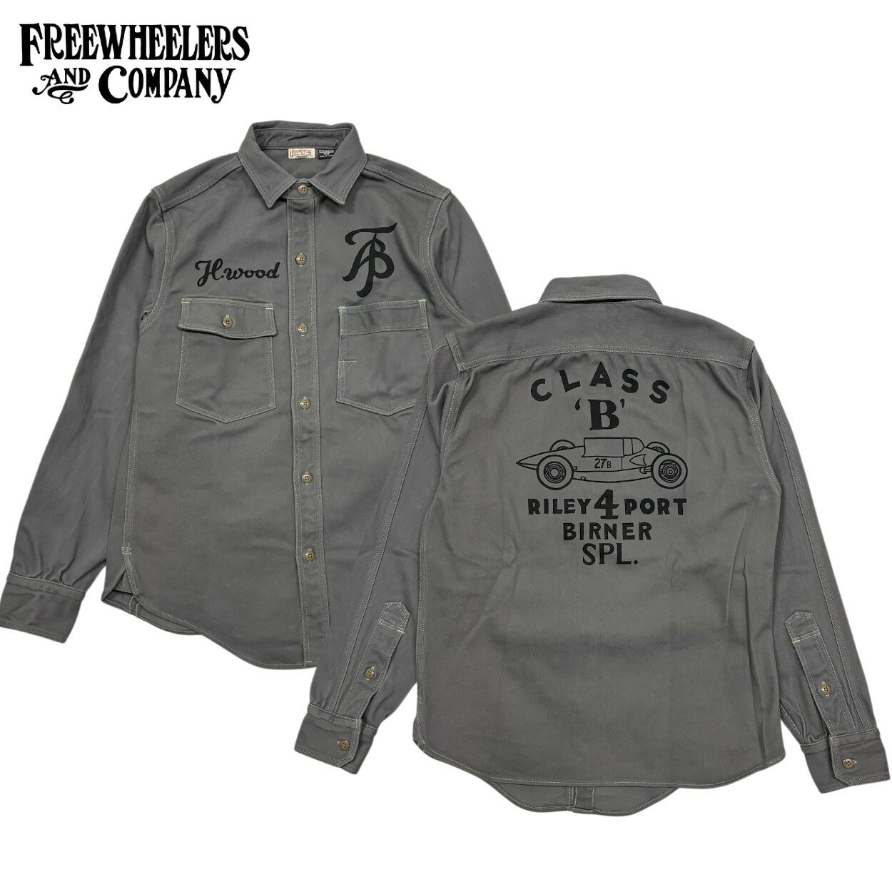 FREEWHEELERS / フリーホイーラーズ / "1947 Birner RILEY 4 PORT SPECIAL Gemsa" WORK SHIRT / UNION SPECIAL OVERALLS / 1930's STYLE / ワークシャツ / カスタム