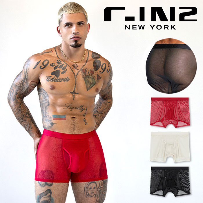 C-IN2 ローライズボクサーパンツ SHEER BOXER BRIEF 前開き シースルー メッシュ ボクサーパンツ シーインツー メン…