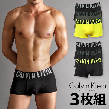 【お得な3枚セット】 カルバンクライン ボクサーパンツ ローライズボクサーパンツ Calvin Klein CK Intence Power BOXER メンズ 男性下着 メンズ下着 ブランド パンツ | アンダーウェア 下着 男 メンズインナーパンツ ボクサー ローライズ 前閉じ ロゴパンツ おしゃれ