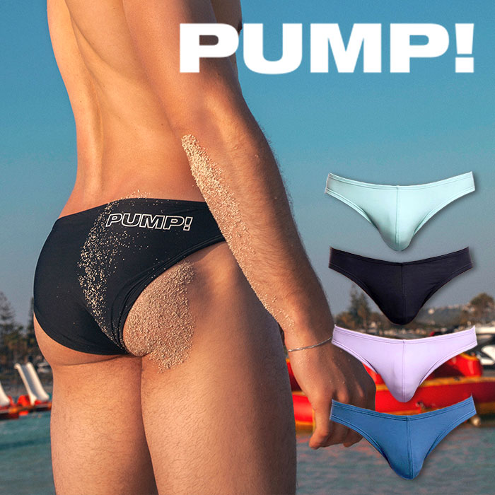 PUMP パンプ メンズ水着 ビキニ WATER CHEEKY PUMP! Underwear スポーティー ブーメラン 競パン 男性水着 ビーチウェア 海パン スイムウェア ご返品不可