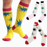 SOCK HOLIC ソックホリック LONG SOCKS BANG！BANG！ ハイソックス 靴下 レディース メンズ 男女兼用 女性用 男性用 ユニセックス 大きいサイズ 小さいサイズ