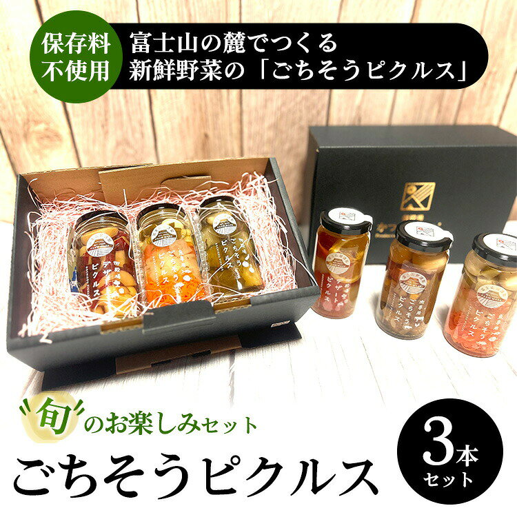 栃木のタウン誌厳選 もんみや通販のごちそうピクルス 3本セット ｜ ピクルス ぴくるす セット 詰め合わせ 健康 ヘルシー 料理 食材 漬物【WS】｜アングル2