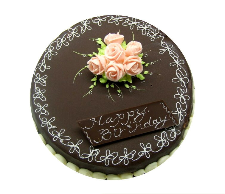 チョコバタークリームケーキ M (19cm) (＊冷凍ケーキ ホールケーキ19cm：約6〜8名分)　チョコレートケーキ バターケーキ バースデー ケーキ 誕生日 クリスマス クリスマスケーキ Xmas スイーツ お菓子 ギフト プレゼント お返し お取り寄せ monmiya-10002548 栃木のタウン誌厳選 もんみや通販 サンプル画像3