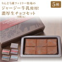 りんどう湖ファミリー牧場のジャージー牛乳使用　濃厚生チョコ6粒×5種セット　チョコレート 母の日 父 ...