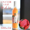 フルーツワイン 里山のめぐみ いちごワイン 500ml｜フルーツワイン 国産ワイン ギフト 苺 とちおとめ とちあいか 栃木県 鹿沼市 栃木県産 母の日 父の日 春ギフト 2024 お祝い 結婚 出産 内祝い お返し 国産 お取り寄せ【WS】