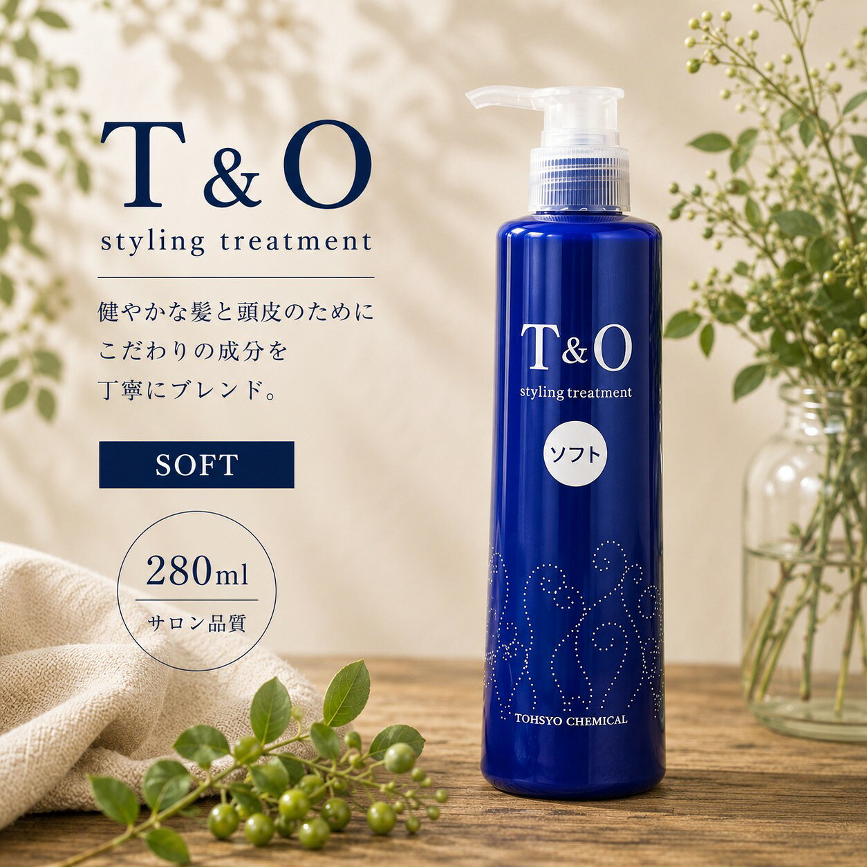 T＆O スタイリングトリートメント ソフト 280ml 東粧ケミカル