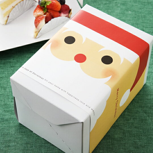 【ネコポスOK】ロールケーキやパウンドにピッタリ!サンタクロースの掛紙10枚入