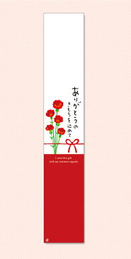 【折ればメール便OK】いつもありがとうのきもちを込めて…お母さんに贈る赤い帯10枚入プレゼント カーネーション ギフト スイーツ 鉢植え アレンジメント エプロン 母の日 プリザーブドフラワー 花束