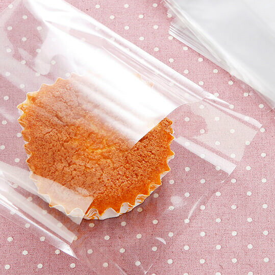 【ネコポスOK】お菓子の焼き色をきれいに見せるシンプルな透明袋30枚入/ついで買いラッピング プレゼント 袋 透明
