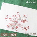 贈り物を華やかに仕上げる、水彩タッチの梅の花の掛紙 (10枚入/折ればメール便OK)(100枚入)梅 年賀 掛紙 早春 お祝い 出世 開運 希望 縁起物 新年 彩り ラッピング 贈り物 お菓子 雑貨 茶 包む ご挨拶 プレゼント 業務用 お年賀 手書き 筆 イラスト 高級感 gift-show-14