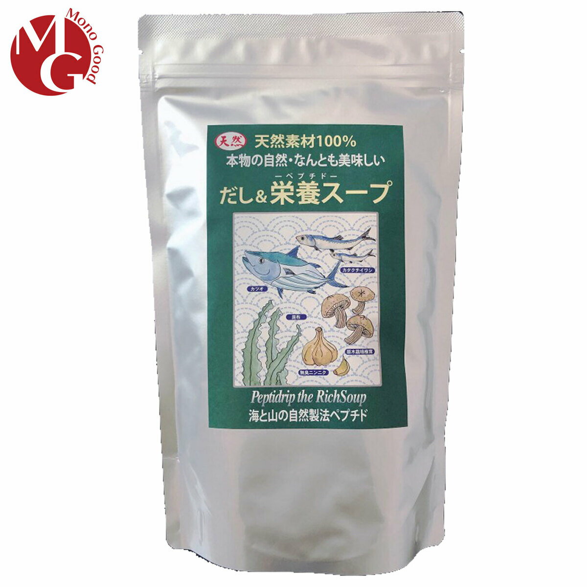 千年前の食品舎 だし&栄養スープ 500g 無添加 無塩 粉末 天然ペプチドリップ 国産 和風出汁
