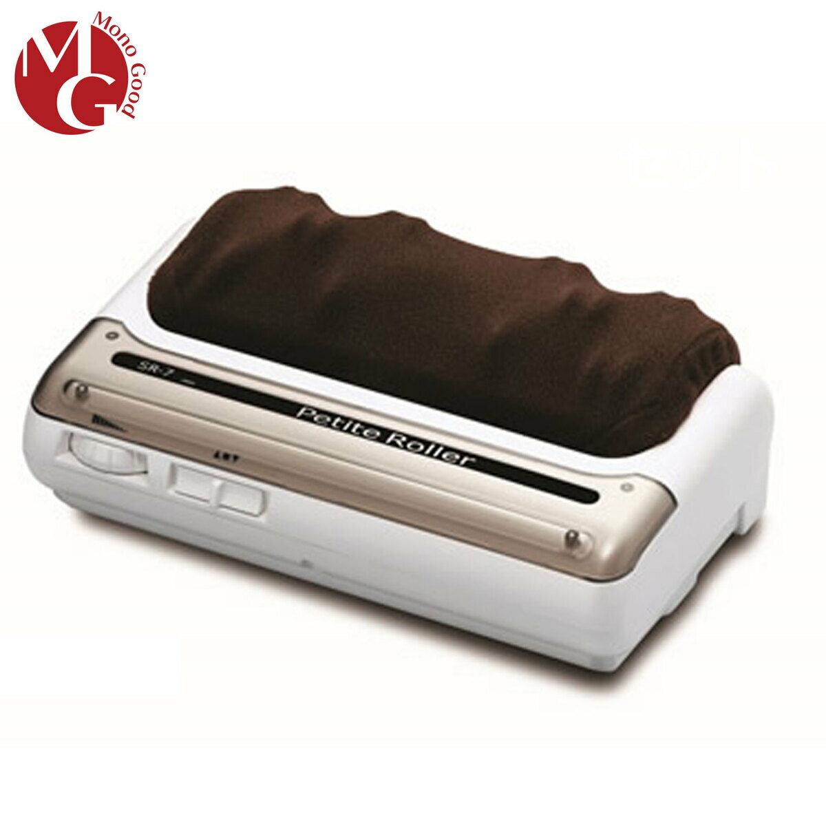 プチローラー 足裏マッサージ器 的場電機製作所 ダークブラウン 日本製 小型足マッサージ器 電動 強力