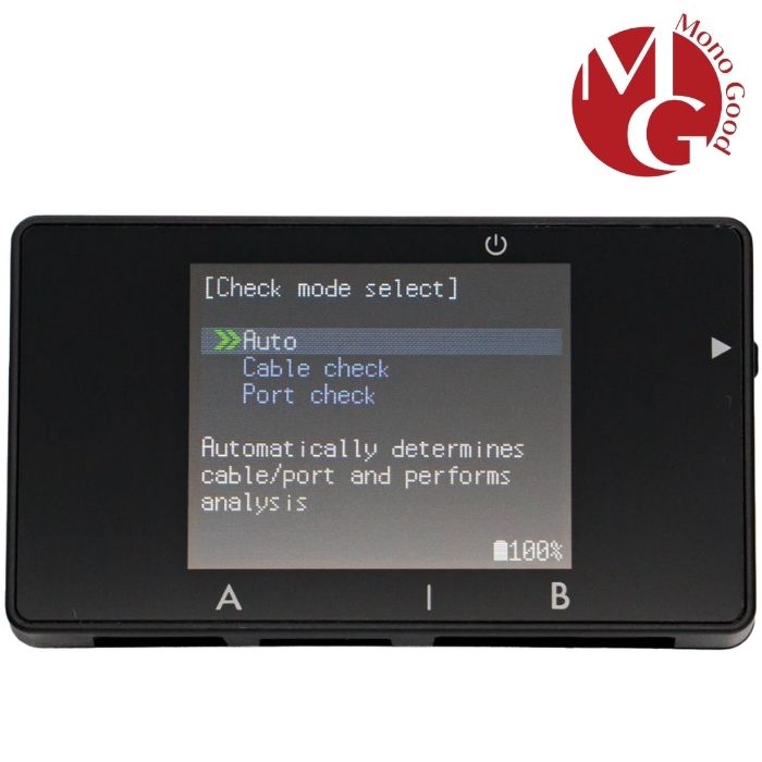 ビットトレードワン USB CABLE CHECKER 3 ADUSBCIM3 ビットトレードワン USB CABLE CHECKER 3 ADUSBCIM3 商品説明「USBCableChecker3」（UCC3)はUSBケーブルの性質を確認できるテスターデバイス。大人気の前作「USBCableChecker2」（UCC2）に実装されていた機能はそのままに、小型化・簡易化・ 高機能化を果たしました。チェックしたいUSBケーブルの両端を本機に接続するだけで、通常では確認できない抵抗値やワイヤ情報、対応規格などをすぐに検証可能。大型化したディスプレイにより、情報も読み取りやすくなりました。ケーブル内蔵のE-Makerを読み取ることで前作では読み取れなかった情報も取得可能。更に、新たな機能としてUSBポート側の対応規格等も確認できるように。【商品仕様】本体寸法 約 70 × 40 × 22 mm重量 約 65 g（電池含む）搭載部品 1.77 インチ液晶ディスプレイ ×1、電源スイッチ ×1、操作スイッチ ×1対応USBインターフェイス ＜A-Side＞ Type-A ×1、Type-C ×1＜B-Side＞ micro-B ×1、Type-C ×1起動時消費電力 120 mW待機時消費電流 1 μA 未満動作環境 温度 0～45 ℃、湿度 10～60％（結露なきこと）【ご注意】USBケーブルは付属しません。電池は別売となります。単四乾電池 ×2（アルカリ／マンガン／ニッケル水素充電池対応、別売） 5