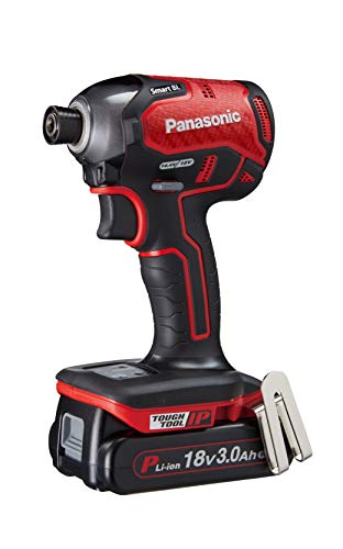パナソニック充電インパクトEZ76A1デュアル(14.4V/18V)スマートBL170N・m(18V使用時)IP5618v軽量3.0Ah電池パックtimes;2個・充電器・大収納ケース付インパクトドライバーレッドEZ76A1PN2G-R