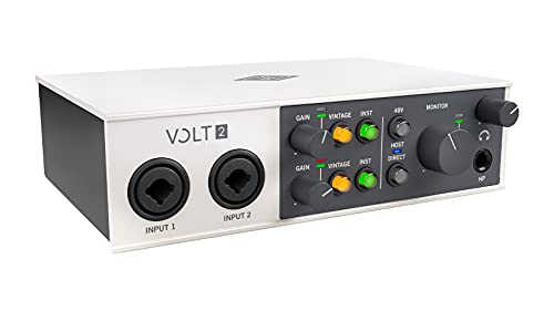 Universal Audio VOLT 2 USB 2.0 オーディオインターフェース 2イン/2アウト ビンテージマイクプリアンプモード搭載 国内正規品