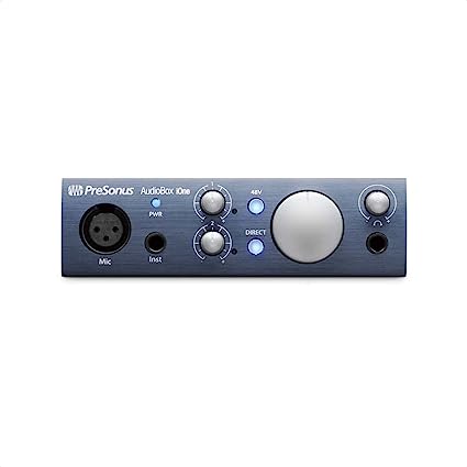 PreSonus AudioBox iOne USB/iPadオーディオ インターフェース 24Bit 96kHz 2入力/2出力 Studio One Artistバンドル