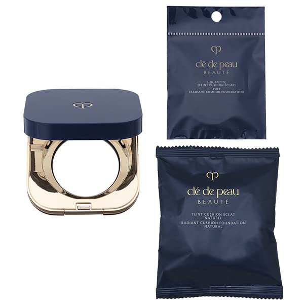 【セット】 資生堂 クレ ド ポー ボーテ cle de peau BEAUTE タンクッションエクラ ナチュレル SPF25/PA+++ 14g ケース パフ付 クッションファンデーション ピンクオークル00