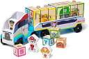 パウパトロール メリッサ ダグ 木製ブロック トラック パウパトローラー Melissa Doug PAW Patrol Wooden ABC Block Truck (33 Pieces) 並行輸入品