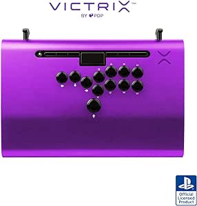 Victrix レバーレス アケコン Victrix by PDP Pro FS-12 Arcade Fight Stick for PlayStation 5 - Purple