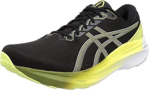 特殊:B0BN9L2L89コード:4550456767966ブランド:asics(アシックス)規格：1011B690商品カラー: 003(ブラック/グローイエロー)サイズ情報:25.0 cm 4E靴幅: 4E非防水ヒールのタイプ: ヒールなし留め具の種類: レースアップアシックスのランニングシューズ幅/ラスト:EXTRA WIDE発送サイズ: 高さ32.8、幅22.7、奥行き12.2発送重量:710 商品紹介 かかとから中足部にかけての安定性を促す、更なる進化を遂げたGEL-KAYANOシリーズ。軽いランニングからフルマラソンまで、GEL-KAYANO 30は優れた安定性とクッション性を提供するように設計されています。新たな「4Dガイダンスシステム」が、適応性のある安定性を提供。ミッドソールの内側に配置されたこのフォームパーツが、走行時の接地衝撃のたびにアーチの位置を適切な位置へ回復するのを促し、より効率的な走りをサポートします。また、ミッドソールにFF BLAST PLUS ECOクッショニングを搭載。このフォーム材は、植物由来材を約24%含み、CO2の排出削減に貢献しながらも、やわらかなクッション性も提供します。PureGELテクノロジーは、かかと部に配置され、従来の可視化したGELテクノロジーよりも約65%やわらかいのが特徴です。さらなる進化を遂げたGEL-KAYANO 30で、長距離のランニング時もスムーズな走りを実現します。 ブランド紹介 アシックスは1949年に故鬼塚喜八郎氏が「スポーツを通じて青少年を健全に育成すること」を願って神戸で創業したブランド。その名前は、紀元6世紀初めのローマの風刺作家ユベナリスの名文句、 Anima Sana In Corpore Sano の頭文字が由来となっています。同社は、日本にスポーツ工学研究所を設立し、世界に通用する機能的で高品質な商品作りを続け、国内外を問わず多くの人 から信頼を得ています。