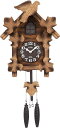リズム(RHYTHM) 鳩時計 掛け時計 日本製 Made in Japan 本格的ふいご式 木 茶色 54.0(重錘含まず) 30.5 16.5cm カッコーメイソンR 4MJ234RH06 ブラウン