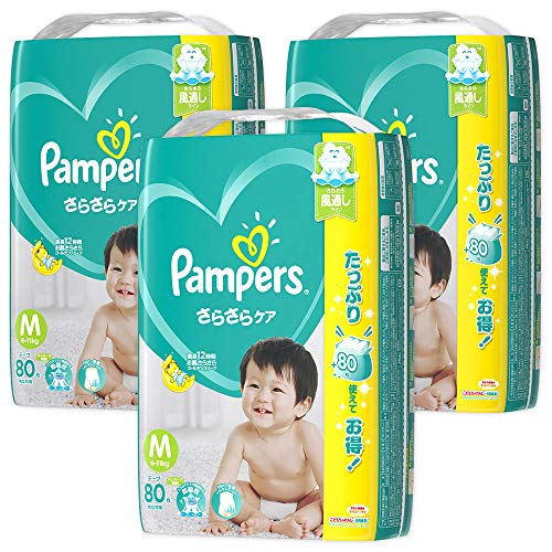 【ケース販売】 パンパース テープ M(6~11kg) さらさらケア 240枚 (80枚 3)