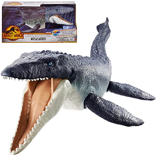 マテル ジュラシックワールド(JURASSIC WORLD) 新たなる支配者 海の王者 最強モササウルス 全長:約75 恐竜 おもちゃ SGDs商品 4才~ HGV34