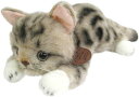三英貿易 オリジナル ぬいぐるみ グレイスフル(日本製) おねだりCAT アメショー ブラウン W13 D23 H10.5cm ネコ I-6863