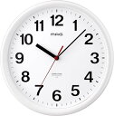 MAG(マグ) 掛け時計 電波時計 直径27.8 アナログ パルク ステップ秒針 夜間秒針停止機能付き ホワイト W-768WH-Z(3)