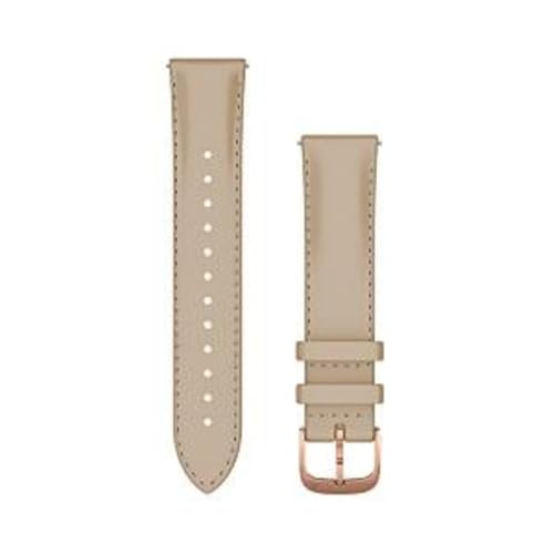 GARMIN Quick Release バンド 20mm Light Sand Italian Leather/18K Rose Gold PVD 010-12924-61 GARMIN純正品 GARMIN Quick Release バンド 20mm Light Sand Italian Leather/18K Rose Gold PVD 010-12924-61 GARMIN純正品