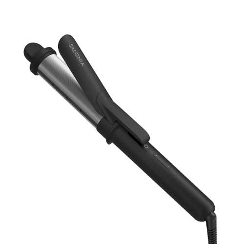 SALONIA サロニア スムースシャイン カールアイロン ヘアアイロン コテ 32mm ブラック SALONIA サロニア スムースシャイン カールアイロン ヘアアイロン コテ 32mm ブラック