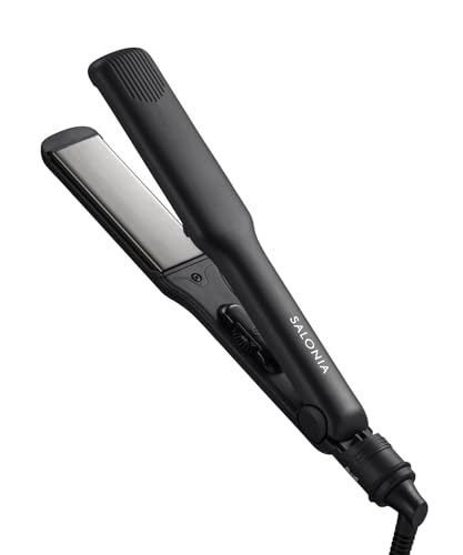 SALONIA サロニア ストレートアイロン ヘアアイロン 35mm 耐熱ポーチ付 海外対応 SL-004 ブラック SALONIA サロニア ストレートアイロン ヘアアイロン 35mm 耐熱ポーチ付 海外対応 SL-004 ブラック