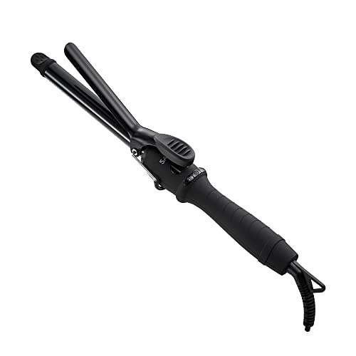 SALONIA サロニア セラミック カール ヘアアイロン コテ 19mm 海外対応 耐熱ポーチ付 SL-008AB ブラック SALONIA サロニア セラミック カール ヘアアイロン コテ 19mm 海外対応 耐熱ポーチ付 SL-008AB ブラック